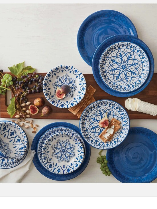 Pandex Other - Pandex Melamine 12-Piece Dinnerware Set for 4, NEW, Dishwasher Safe Durable BLUE